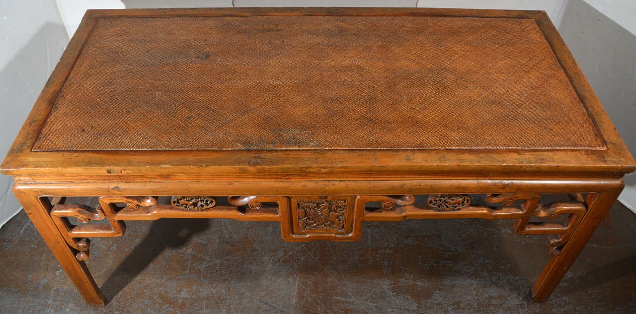 Chinese Carved Table, Qing Dynasty 1