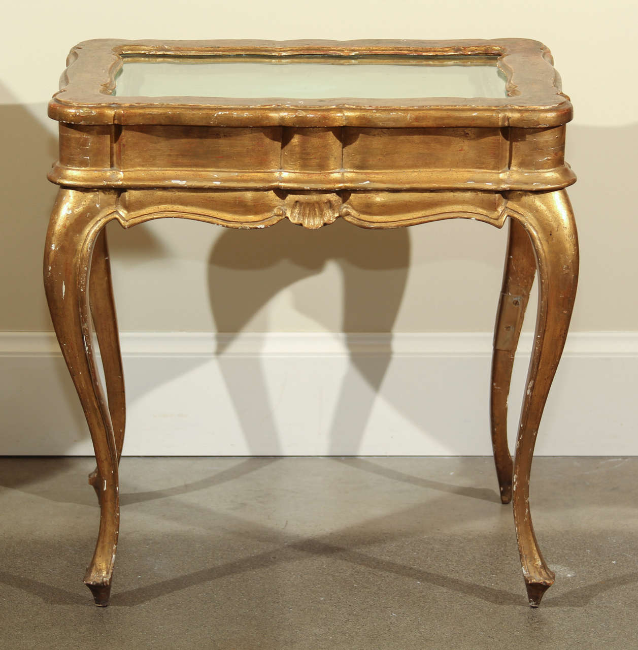 Italian Gilt Vitrine