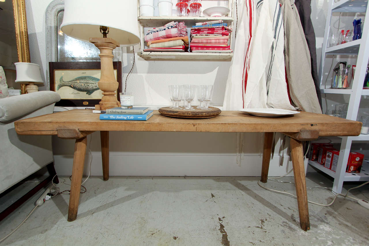 we love this table for its versatility... behind a sofa, in an entry, outdoor patio... super cool piece.