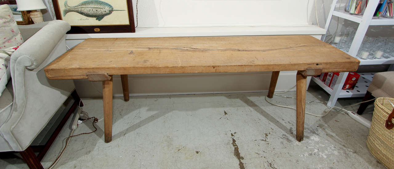 French Industrial console table