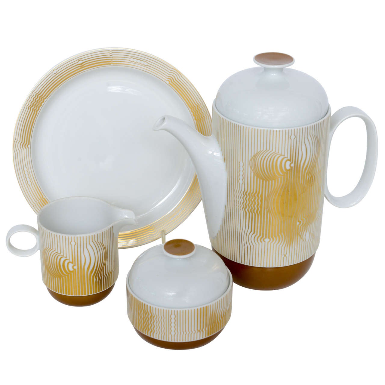 Victor Vasarely 21-Piece Coffee and Dessert Set for Rosenthal