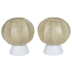 Pair of 60's German Table Lamps in the Manner of George Nelson