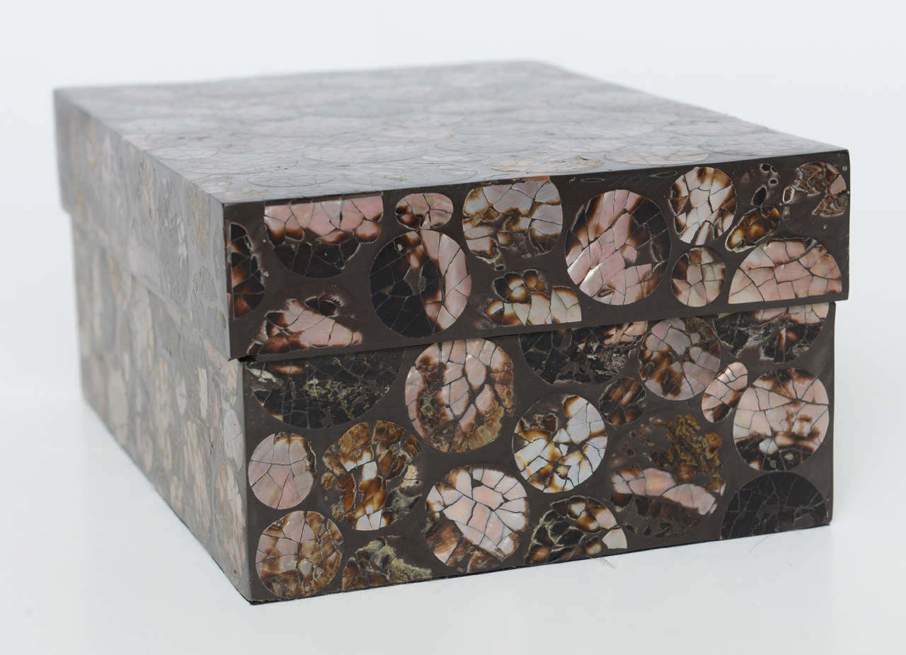 Mother-of-Pearl Lidded Box by R & Y Augousti, Paris 1