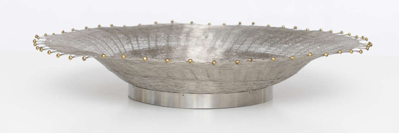 Early Michael Aram Wire Basketweave Bowl