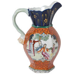 Rare Shape MASON's Ironstone Jug, Red Scale Pattern, Georgian, circa 1825