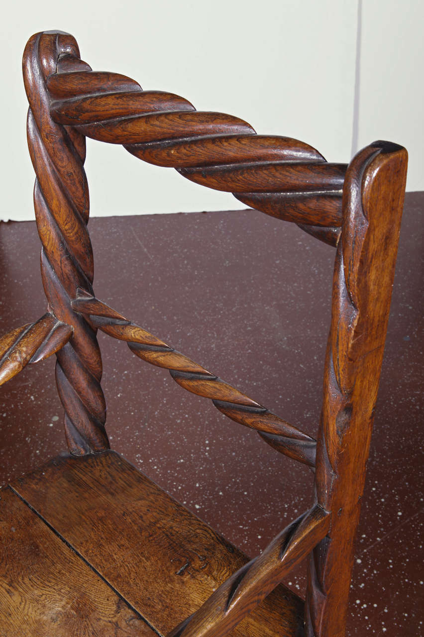 Oak Rope Chair 4