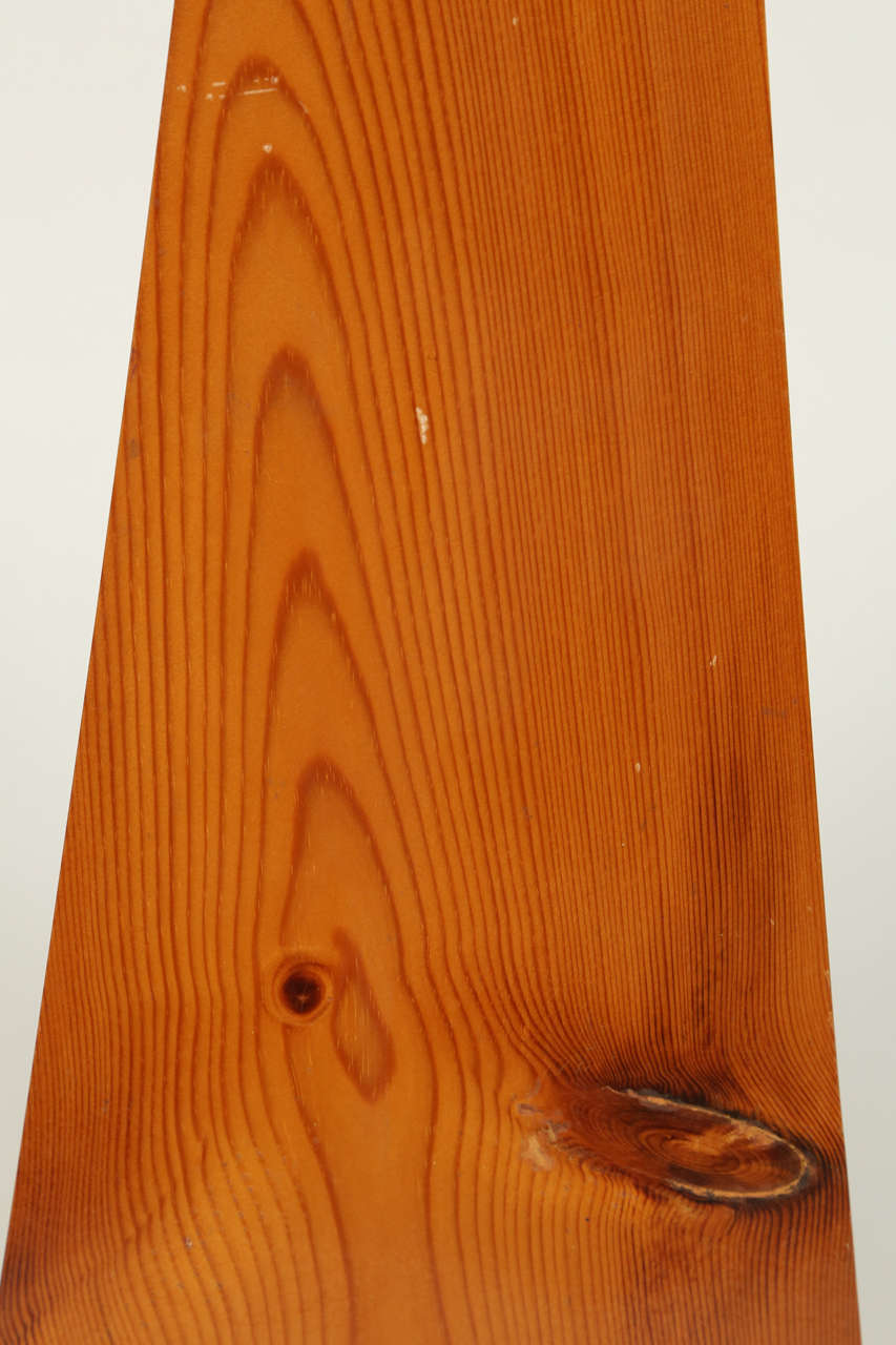 Late 20th Century Knotted Pine Obelisk For Sale