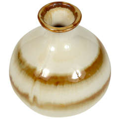 Small Vintage Glazed Vase 6