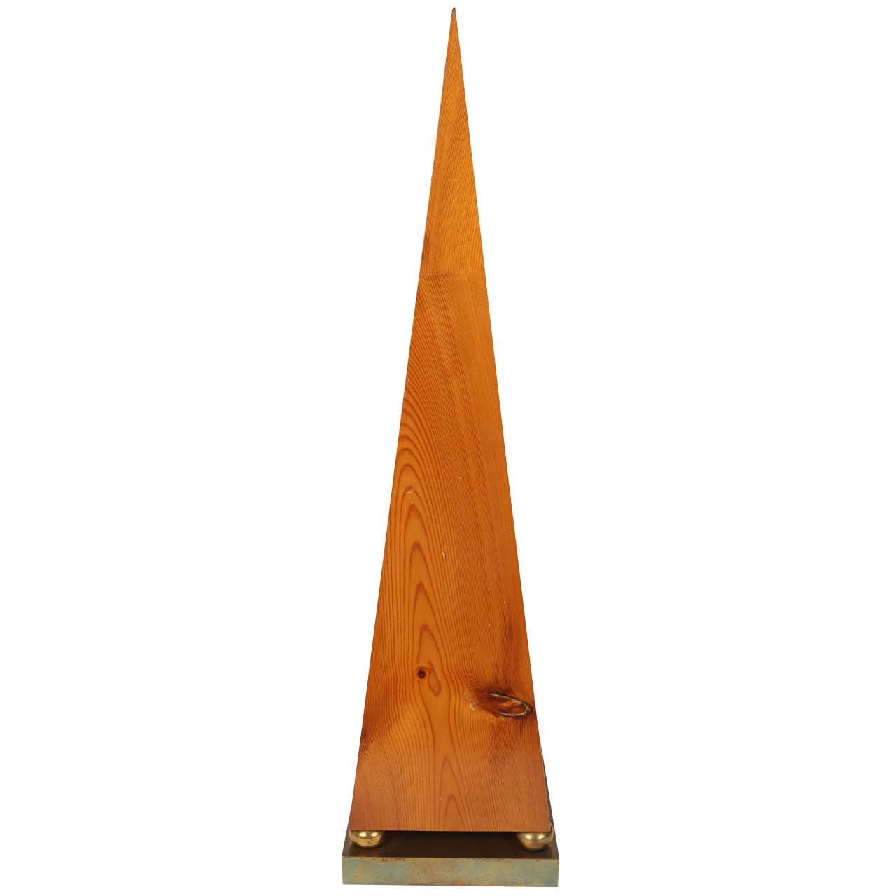 Knotted Pine Obelisk For Sale at 1stdibs