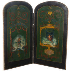 Antique 20th Century French Two Panel Screen