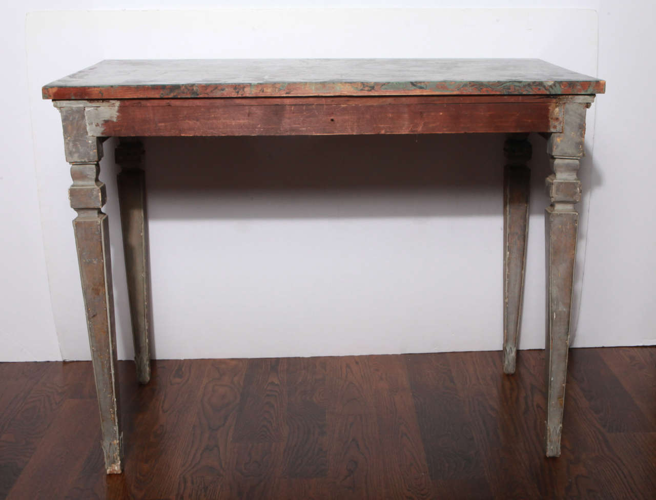 Late 19th Century Console with Marbleized Top 1