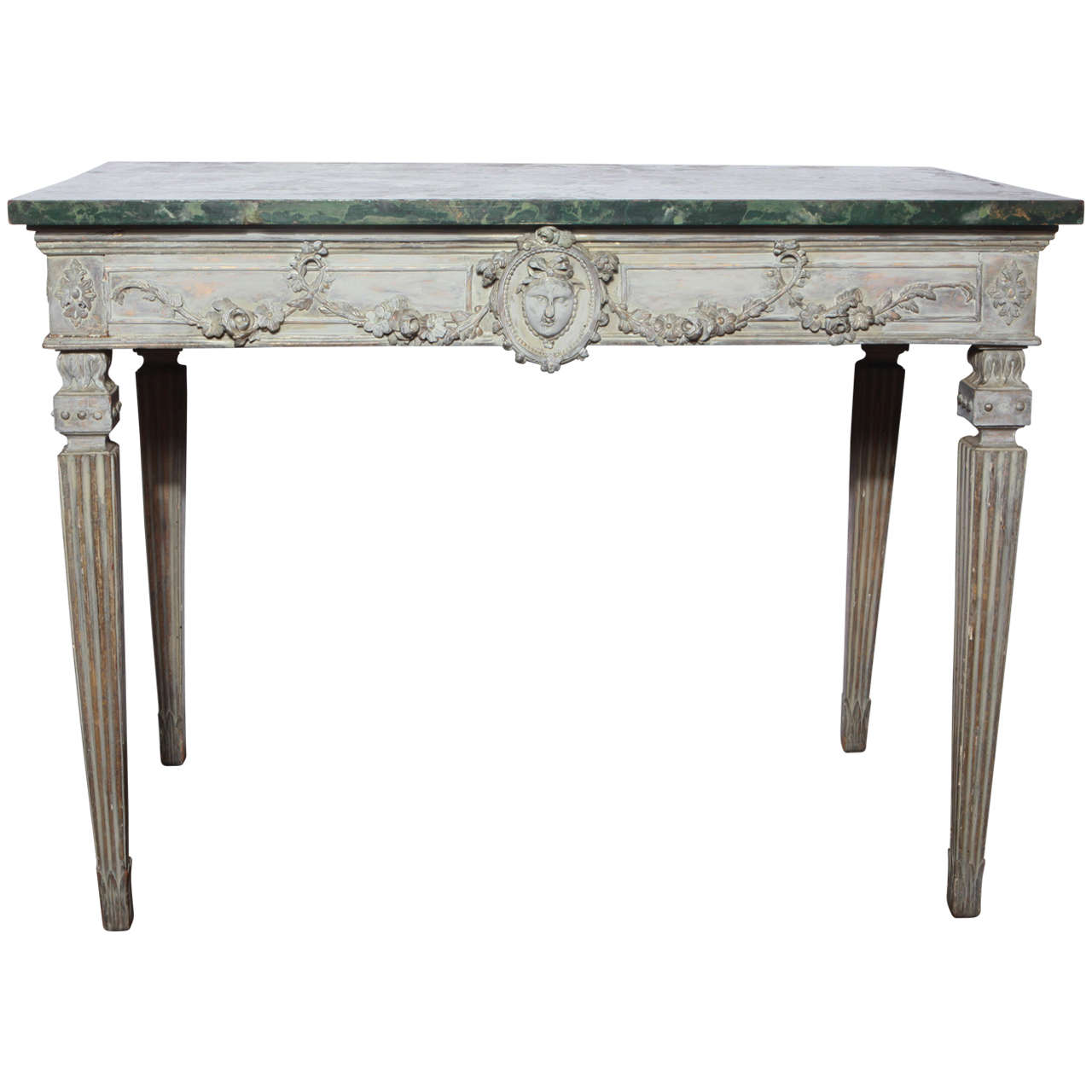 Late 19th Century Console with Marbleized Top