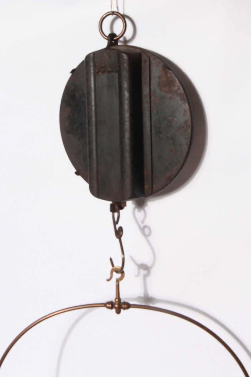American Early 20th Century Brass & Iron Scale