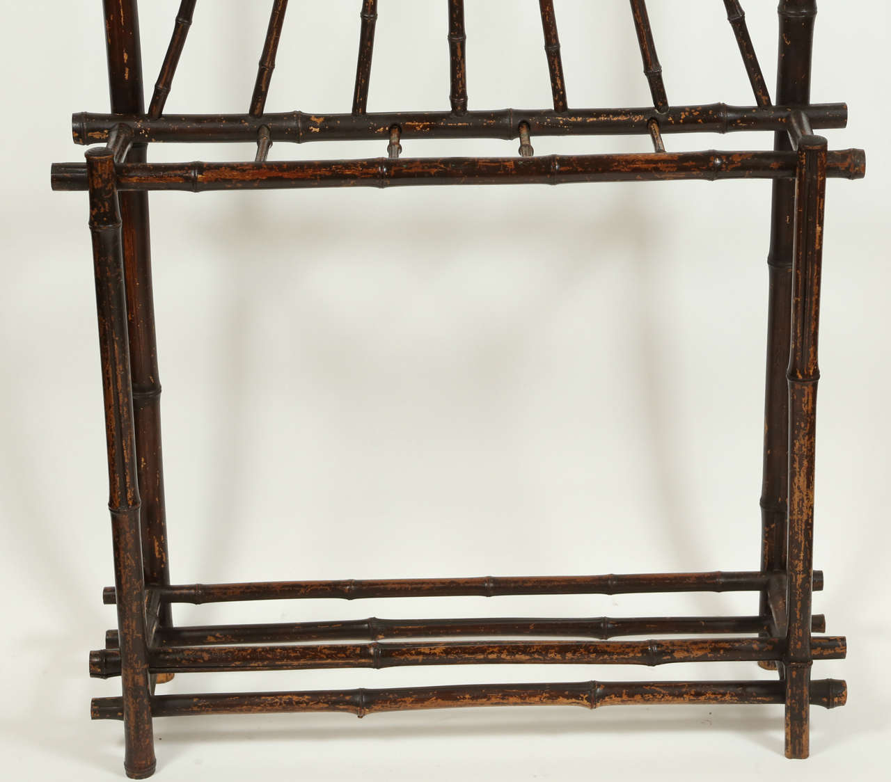 Victorian Hall Bamboo Stand In Excellent Condition In Pasadena, CA