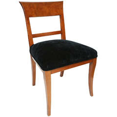 Vintage Burled Walnut Chair