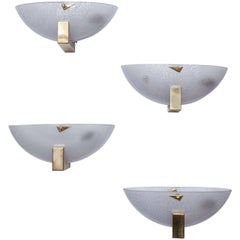 Set of Eight Murano Glass Sconces