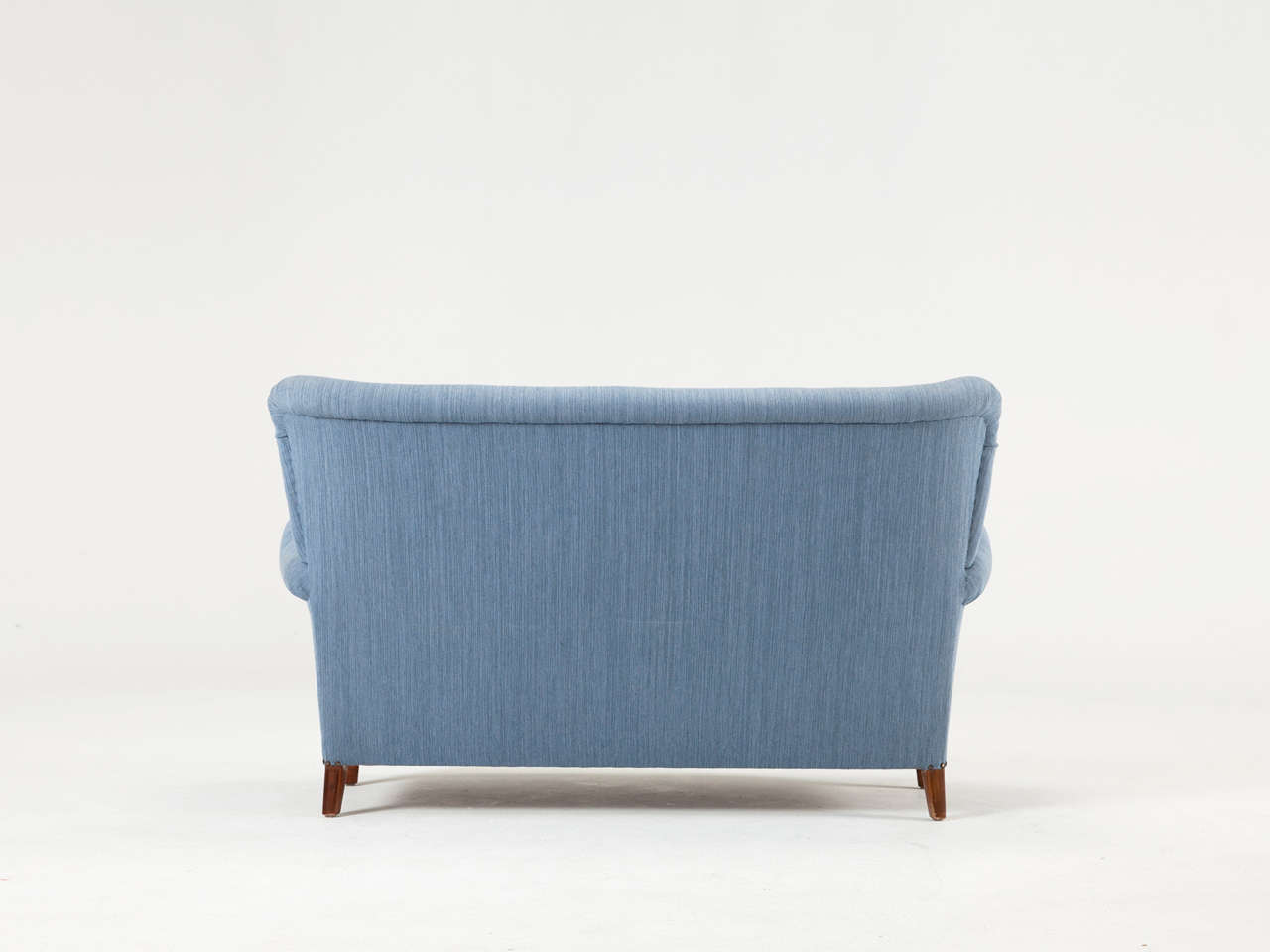 Swedish Blue Two-Seat Sofa, 1950s In Good Condition In Waalwijk, NL