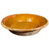 Huge Glazed Terracotta Bowl