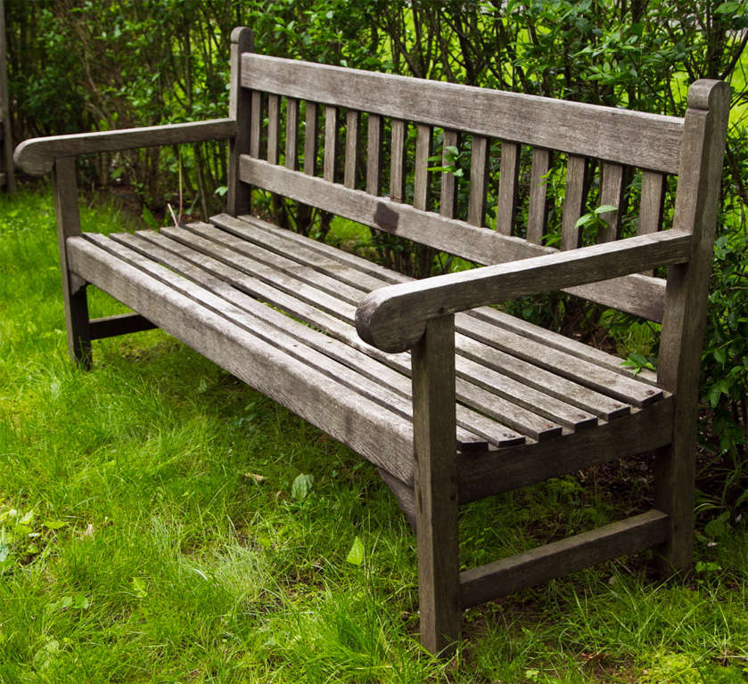 Three Piece Teak Garden Furniture Set at 1stdibs