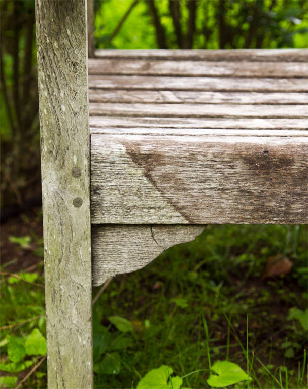 Three Piece Teak Garden Furniture Set at 1stdibs