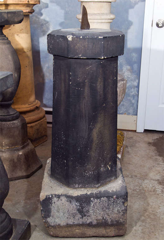 18th Century Irish Rustic Stone and Slate Sundial For Sale at 1stDibs old stone sundial for