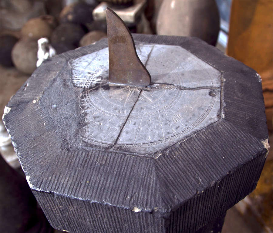 18th Century Irish Rustic Stone and Slate Sundial For Sale at 1stDibs old stone sundial for