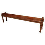 Regency-Style Mahogany Hall Bench