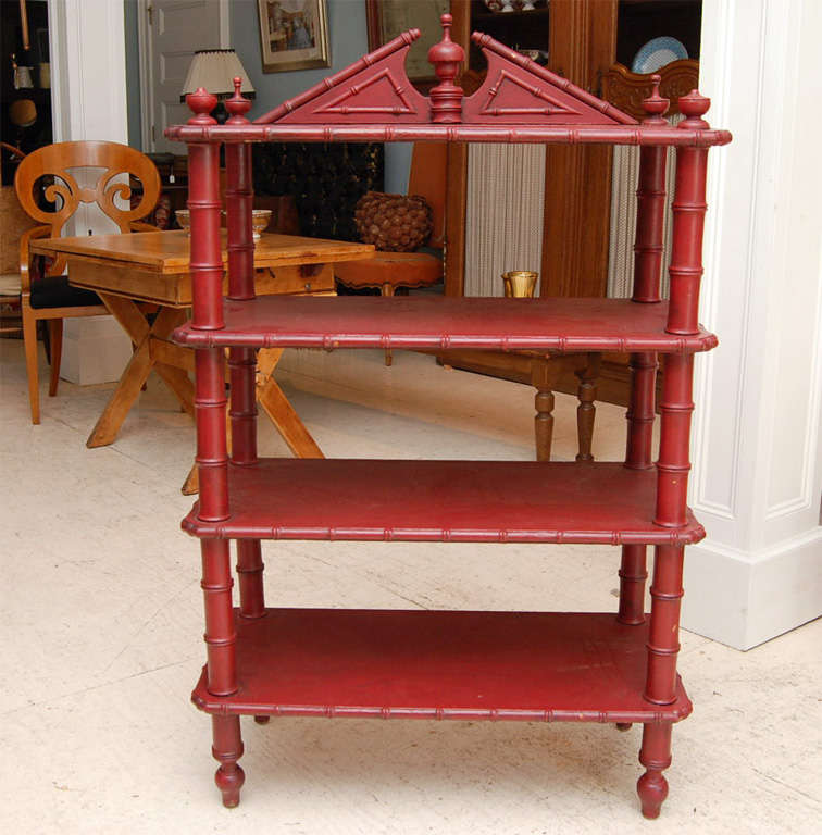 bamboo shelving unit