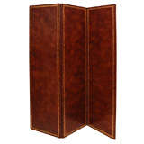 Gold Embossed Three-Fold Screen