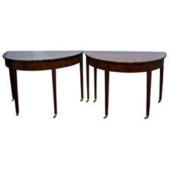 parts of a dining table American Mahogany Federal 3-part Dining Table