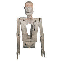 Powerful Wooden Sculpture of a Man*