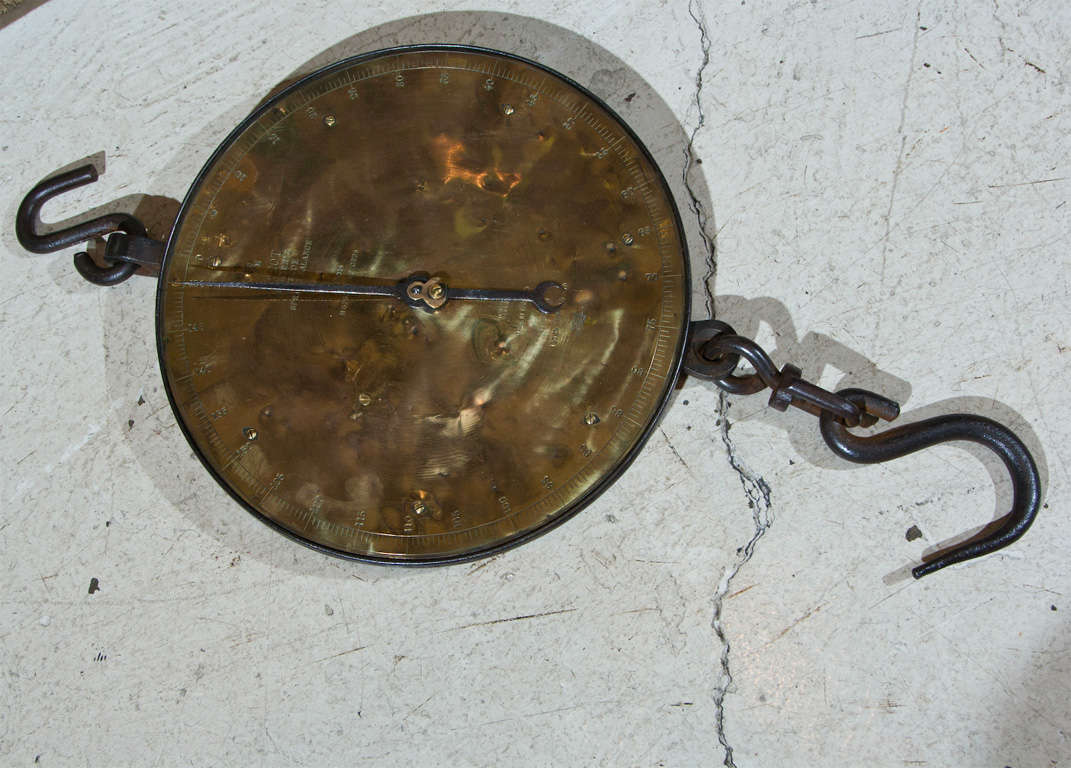 English ‘Salter’ Clock Face Hanging Dial Scale