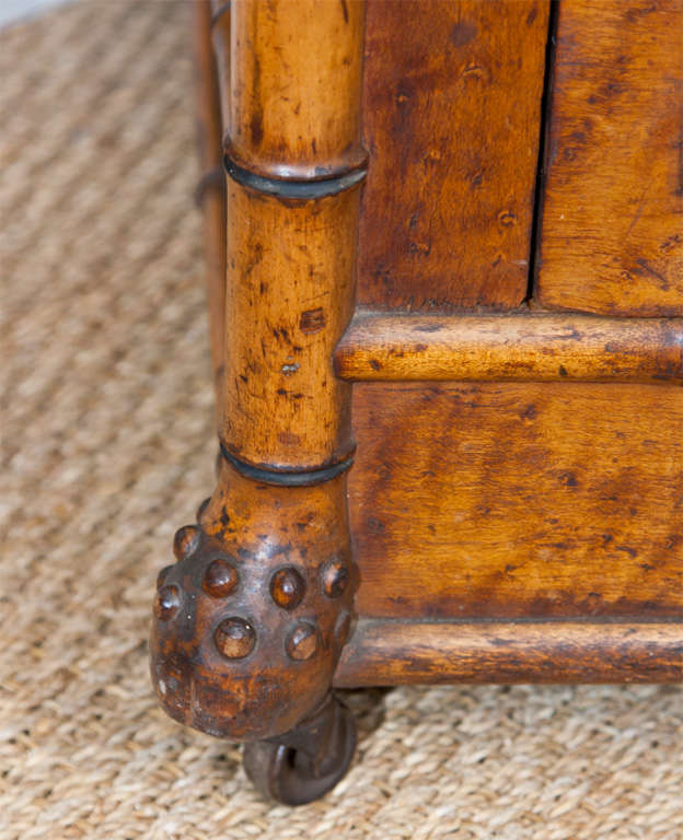Small Faux Bamboo Chest at 1stdibs