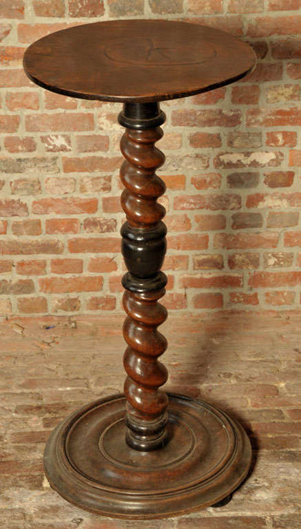 Italian Walnut And Ebonised Gueridon