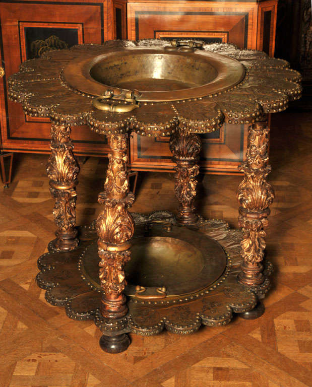 Important  Yellow Copper Brasero