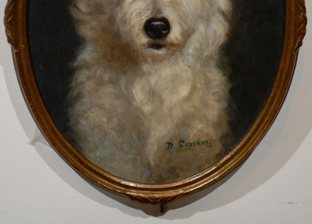Oil Painting of  Dog In Excellent Condition In Atlanta, GA