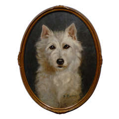 Oil Painting of  Dog