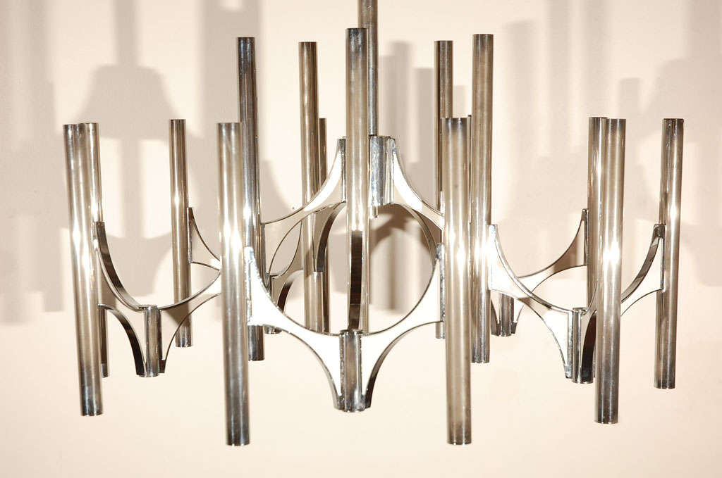 Italian 1960s Chandelier by Gaetano Sciolari