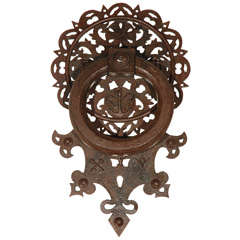 Vintage Oversized Iron Door Knocker