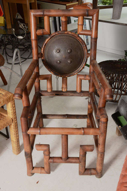 English Bamboo Chair For Sale
