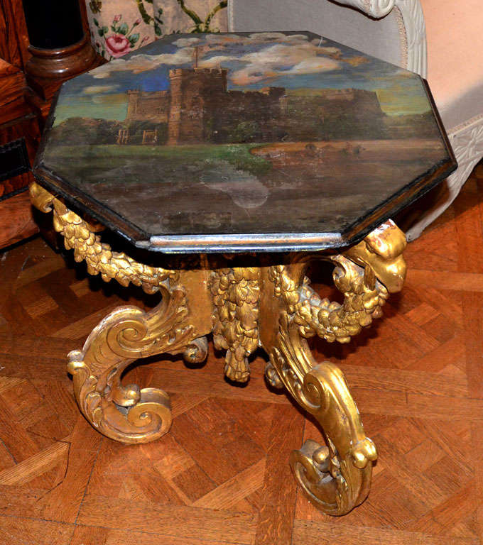 Dutch 18th Century Base With 18th Cent. Italian  Scagliola Top