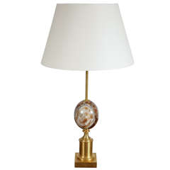 Maison Charles Onyx Egg Table Lamp