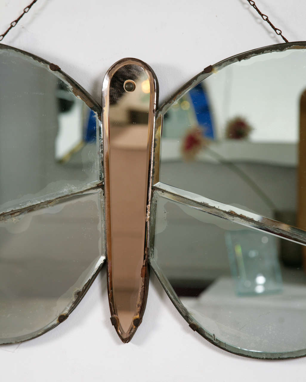 British Art Deco Butterfly mirror In Good Condition In London, GB