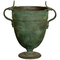 A Bronze Vase After The Antique  Circa 1880