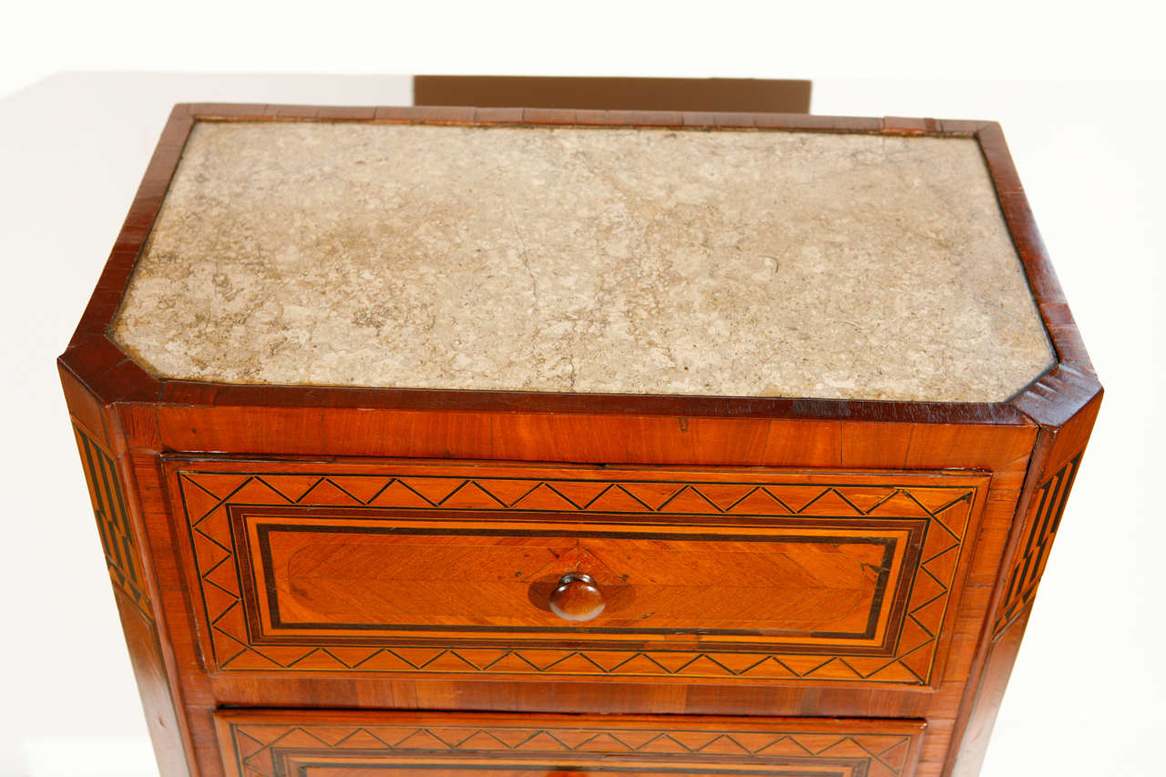 Neoclassical Italian Neoclassiscal Bedside Table For Sale