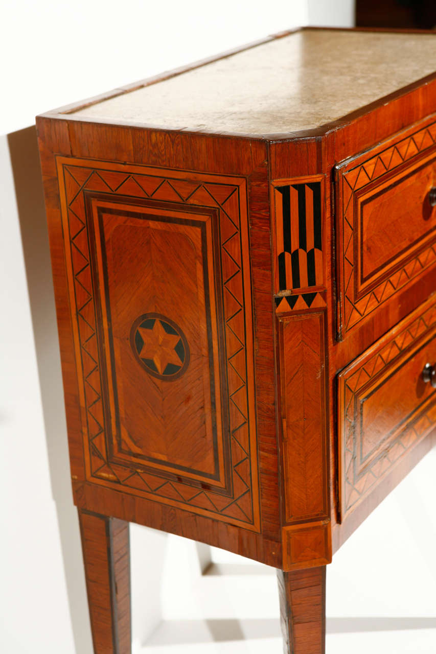 19th Century Italian Neoclassiscal Bedside Table For Sale