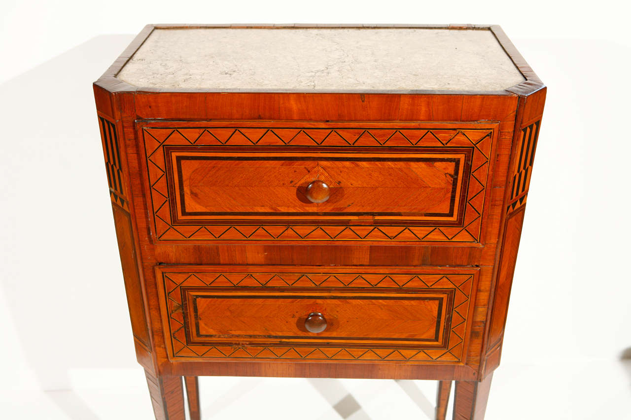 Italian Neoclassiscal Bedside Table For Sale 1