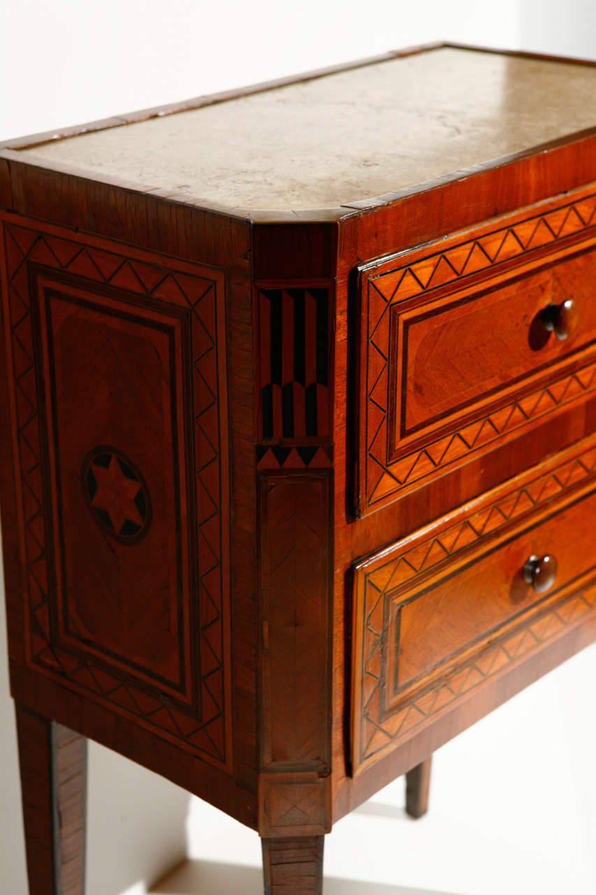 Italian Neoclassiscal Bedside Table For Sale 4