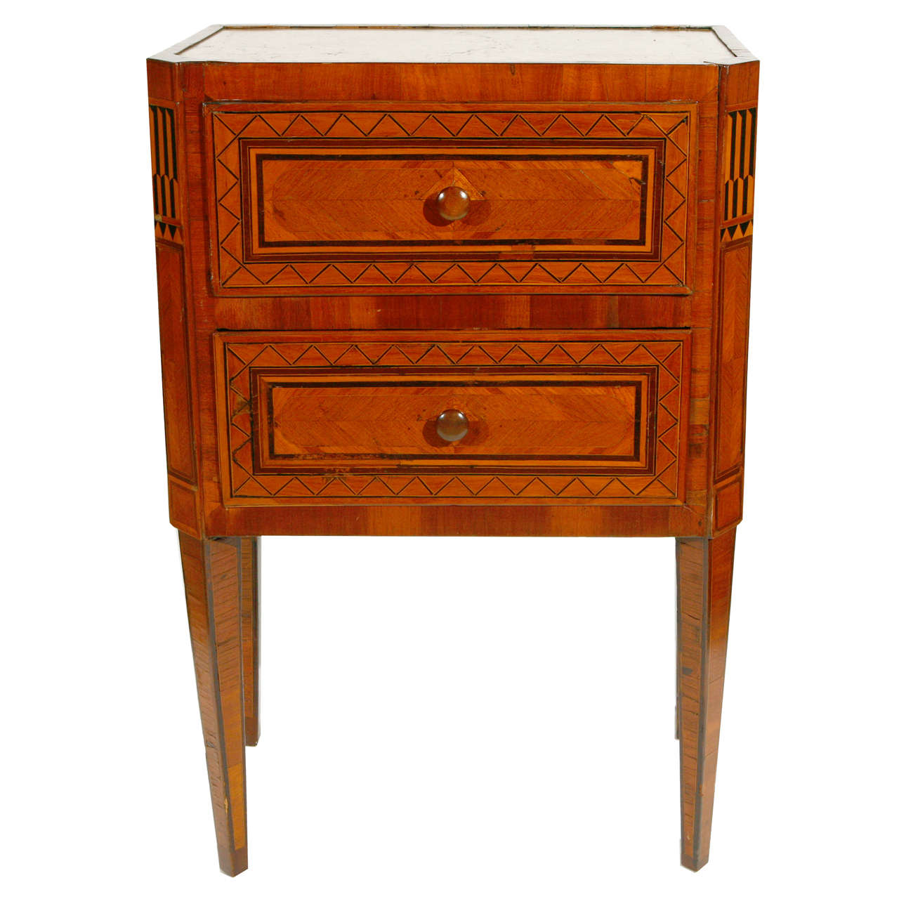 Italian Neoclassiscal Bedside Table For Sale