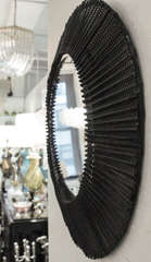 MATHIEU MATEGOT for Atelier Mategot,Perforated and pleated Mirror.